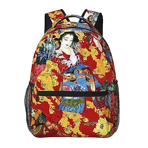 Sac à dos ordinateur portable geisha japonaise pour vos déplacements urbains quotidiens
