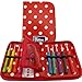 Crochet Hook Set with Ergonomic Crochet Hooks for Ultimate Comfort-Crochet for Longer with No Hand Pain. Red