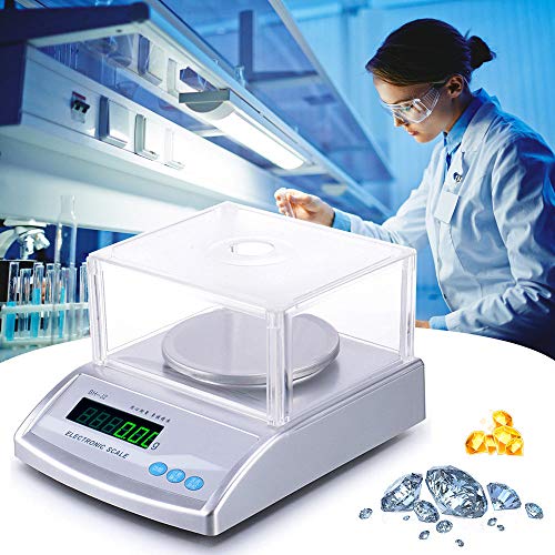 ZH-VBC Analytical Balance Lab Scale 0.01g/0.001g, Precision Balance Digital Precision Scale Laboratory Weighing Electronic Balance Jewelry Scales Gold Balance Kitchen Scales,2000g/0.01g