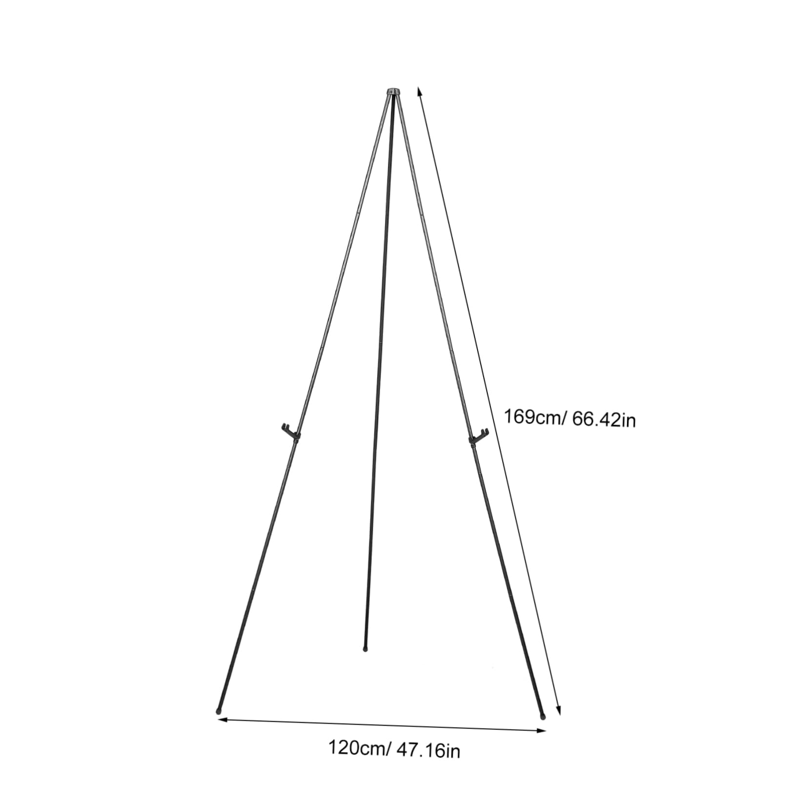 Kompakte Metallstaffelei Zusammenklappbar Höhenverstellbar für Malerei und Präsentation für und Außenbereiche Robuste Konstruktion für Künstler und Hobbyisten