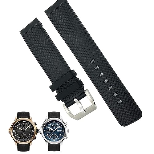 Bracelet montre 22mm caoutchouc anti-sueur pour réparer IWC Aquatimer cassé