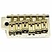 Dopro Gold ST Strat Guitar Trem Tremolo Bridge Full Size Block with Vintage Bent Steel Saddles for Mexican Strat