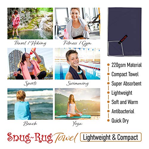Snug-Rug-Microfibre-Towel-Large-80-x-160cm--Super-Absorbent-Quick-Drying-Lightweight-Compact-Travel-Antibacterial-Swimming-Sports-Travel-Sand-Proof-Beach-Towels-Eclipse-Blue