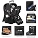 YAMTION Men Laptop Backpack 18.4in with Shoe Compartment for Gym Camping,Large Carry On Travel Bag,Boys College Bookbag School Backpack for Women