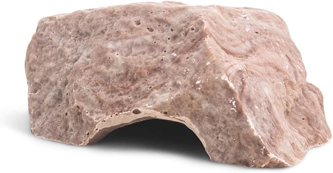 Flukers Reptile Rock Cave, Natural Looking Rock Cave for all Reptiles, Amphibians and Arachnids, Small 6"