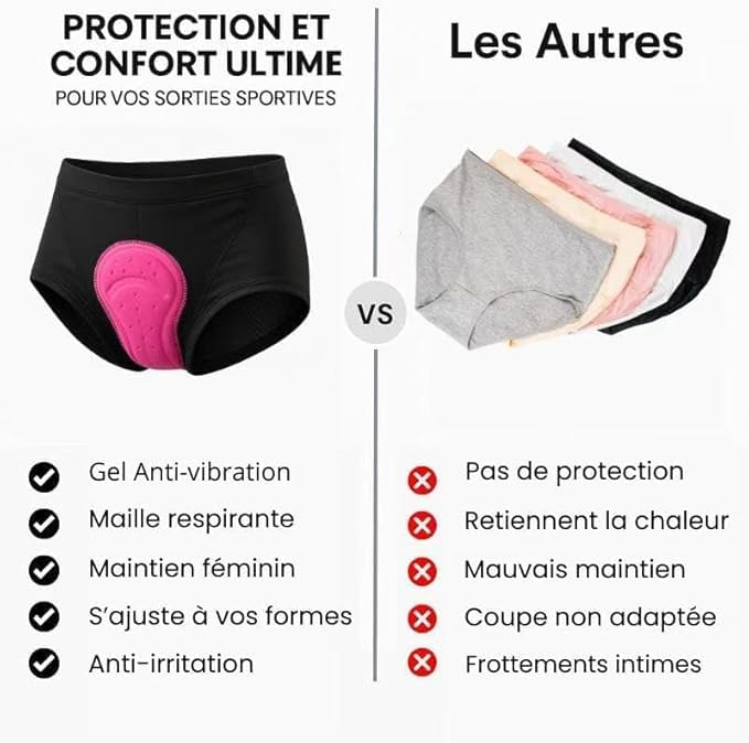 SWZEC Culotte Femme Gel 5D Ozalo Gsx Shorts de Cyclisme 4D Rembourrée pour VTT Vélo