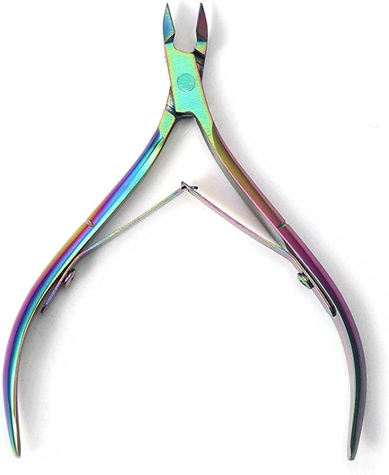 Nail Clippers Professional Fingernail Toenail Cuticle Nipper Trimming Stainless Steel Nail Clipper Cutter Cuticle Scissor Plier Manicure Tool(A)