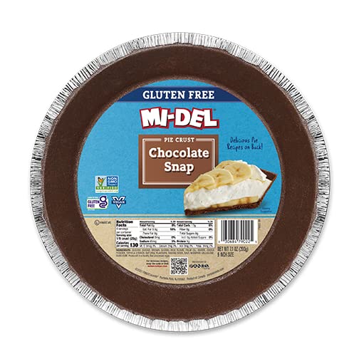 Mi-Del GF Pie Crust, Chocolate Snaps, 7.1 Oz (12 Pk)