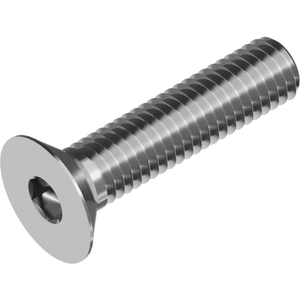 Vis à tête fraisée DIN 7991 M5x70 mm en inox A2 avec empreinte six pans creux pour métaux - Lot de 200