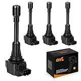 QYL 4Pcs Ignition Coils Pack Compatible with Altima Cube Sentra Rogue Select NV200 Pathfinder 1.8L 2