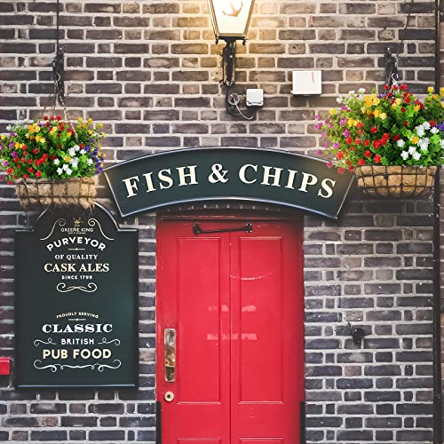 12 Bundle Artificial Flowers For Outdoor Uv Resistant Plants, Fall Faux Flowers Bulk Fake Flowers For Indoor Porch Vase Pots Greener Shrubs Hanging Planters Window Box Decorations #TOP4