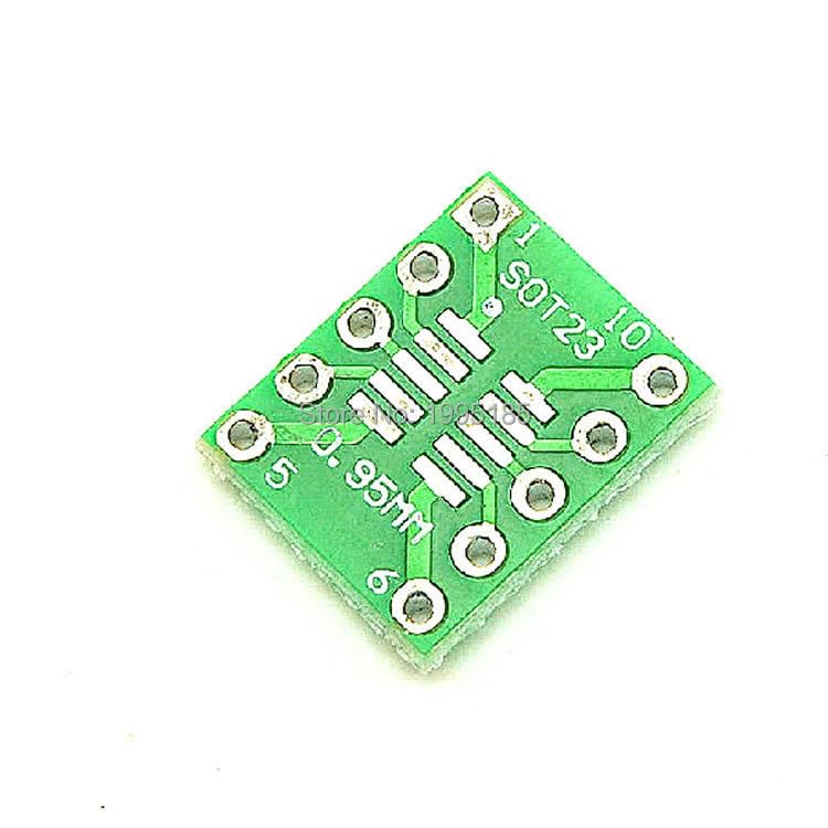Wiring Connecting Terminals - 10PCS SOT23 MSOP10 UMAX to DIP10 Transfer Board DIP Pin Board Pitch Adapter