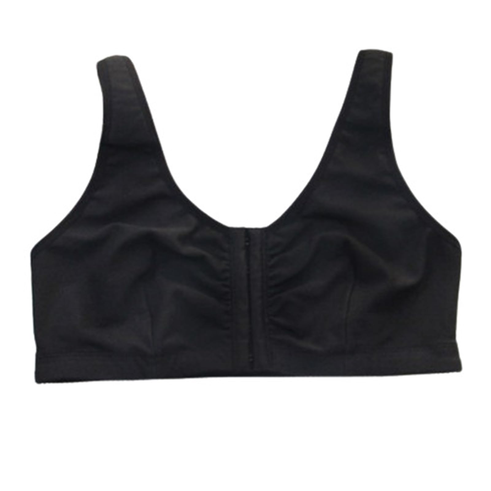 Pure Cotton Mastectomy Bra Underwear Special Pocket Bra Innovative Wireless Design Comfortable Stylish Secure Fit black-36