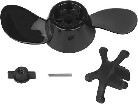 Marine Boat Outboard Engine Propellers Electric Trolling Motor Propellers For SUNELEXE For Savylor For AQUA Marina Watersnake For 18Lb 26Lb 30Lb 40Lb 48Lb Motors Black Two/-Blade18lb