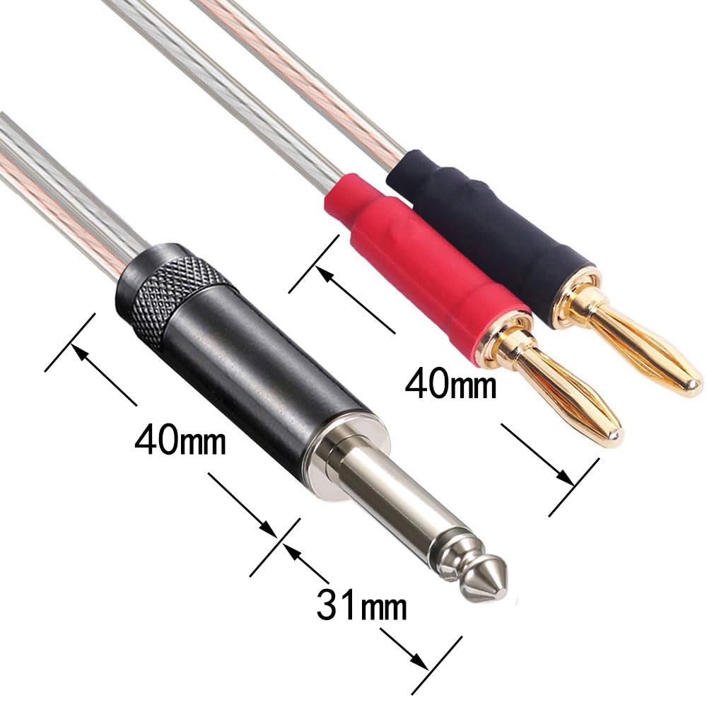 Amazon | ipovoq 6.3 mm バナナ 変換 プラグ バナナ 6.3mm 変換