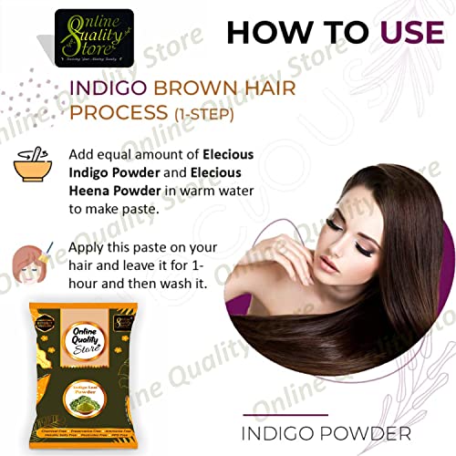 Polvo índigo para cabello y barba 400 gramos negro miniatura 4