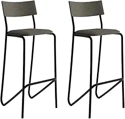 Kit 2 Banquetas Altas Cozinha Balcão 1747 Carraro Preto