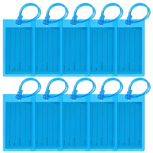 10 Pack Luggage Tags for Suitcases and Travel by Sodsay