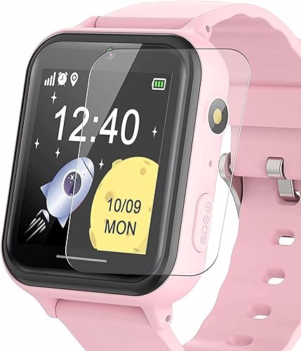 Miniatura 1 de Puccy Paquete de 3 protectores de pantalla, compatibles con PTHTECHUS S19 KIDS 1.44 pulgadas, reloj inteligente de poliuretano termoplástico (no