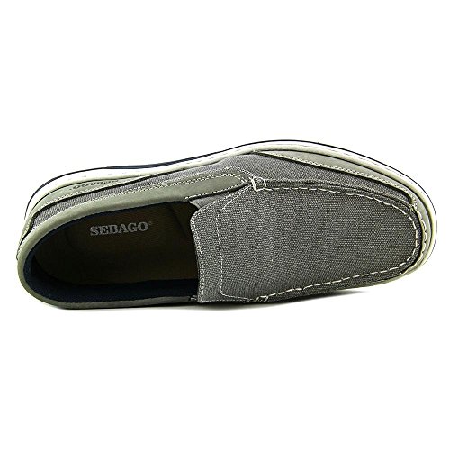 Sebago Men's Hartland Slip On (12 M in Grey Canvas/Nubuck)2