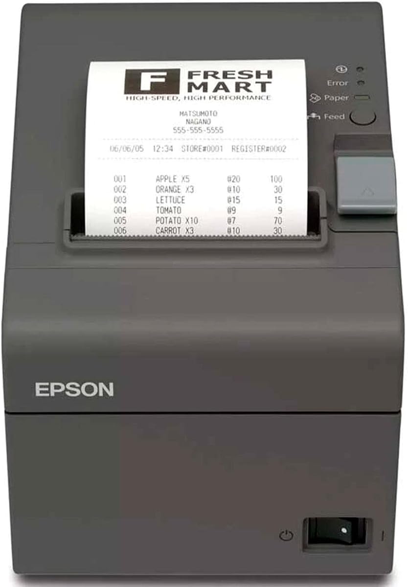 TM-T20II Impresora Térmica Directa USB - Monocromo - Escritorio - Impresión de Recibos C31CD52062