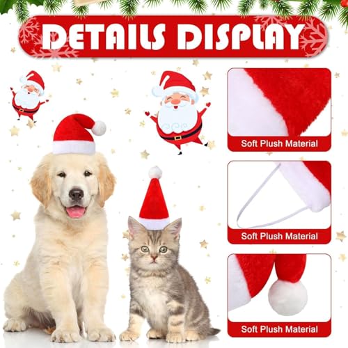 Weihnachtsmütze Hund,Haustier Schal,Katzen und Hunde Weihnachtskostüm,Haustier Kostüm Weihnachten Kleidung,Weihnachtshundeschal,Weihnachtsmütze und Schal für Hund Katze