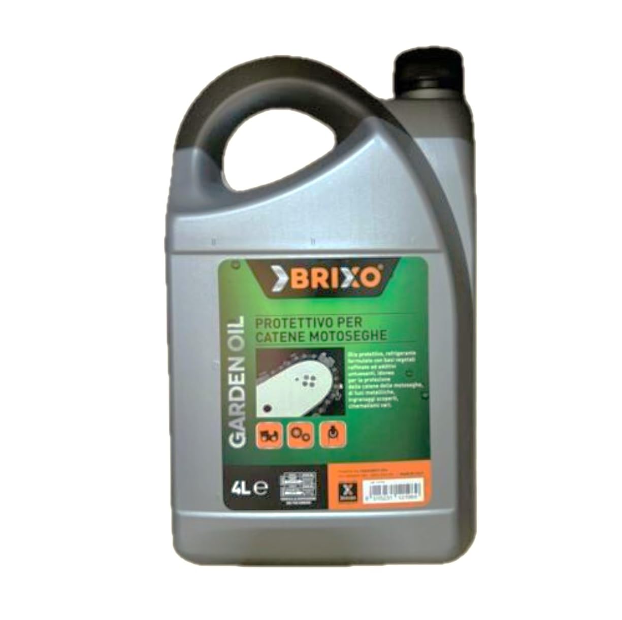 Olio Protettivo per Catene Motoseghe Brixo 4LT Garden Oil