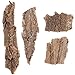 balacoo Terrarium Tree Bark: 4pcs Reptile Bark Decoration Natural Cork Bark Backdrop Reptile Tank Background Leopard Cork Bark - Tarantula Enclosure Accessories