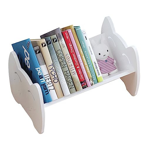 Image of KUAIYU Kids Bookshelf, Mini Desktop Bookshelf with Tilted Shelf for Desk, Tabletop Book Shelf and Storage Rack in Living Room/Office/Home