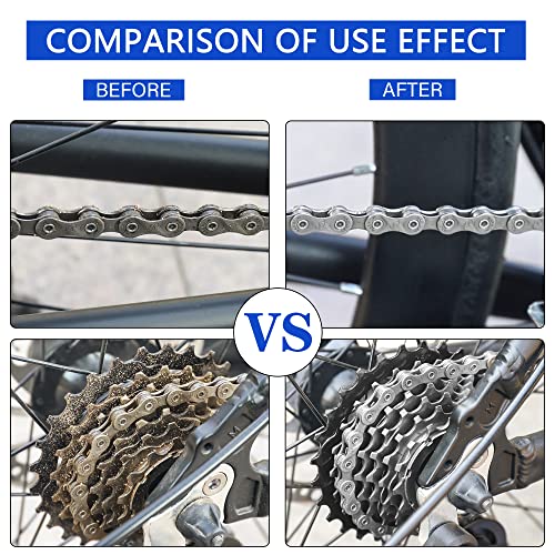 Bike Chain Cleaner, Yimax 300 Ml Bike Cleaner Bio Degreaser Bike Chain Cleaner Bike Degreaser Bike Chain Spray With Brushes Cycling Maintenance That Attacks Grease, Oils, Dirt, And Mud | Bike Cleaner Suitable For All Types Of Bike #TOP4