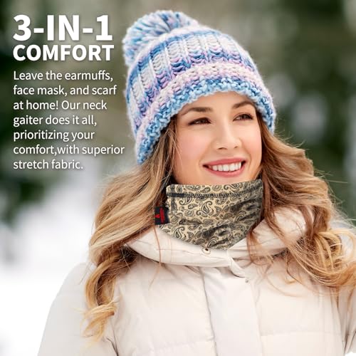 Image of FR Neck Gaiter Fire Resistant Face Mask for Emergency Prep, Wildfire Safety - Moisture-Wicking Cotton ASTM Certified