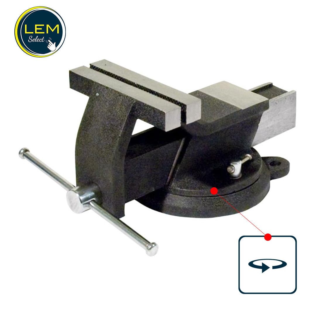 Morsa da banco da banco in acciaio da 6 pollici 150 mm con base girevole