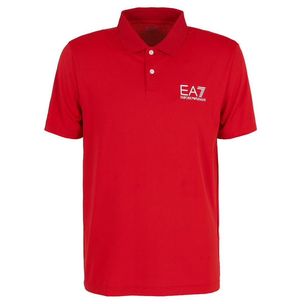 Ea7 Red Emporio Armani 8Npf23 Short Sleeve Polo Xl
