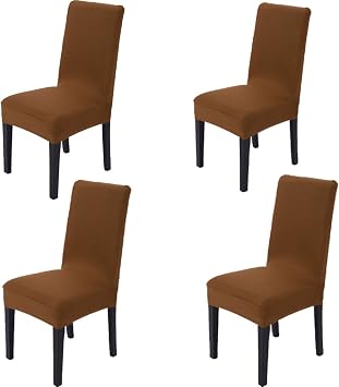 Spandex Stretch Dining Room Chair Slipcovers, Removable Washable, Set of 4
