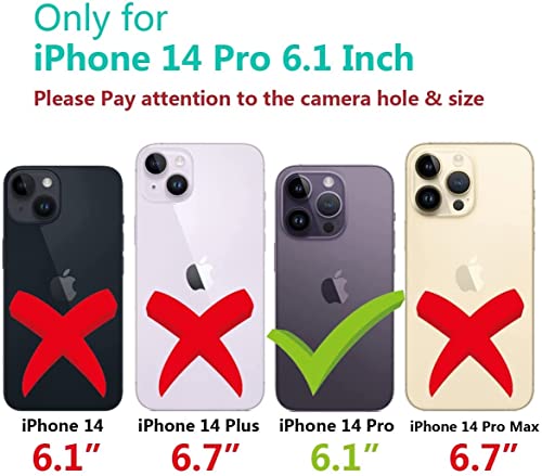 Image of mobistyle Designed for iPhone 14 Pro Enhanced Metal Camera Guard Shockproof Back Cover Case iPhone 14 Pro (Purple)