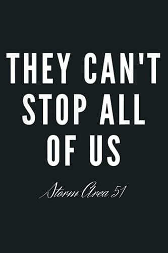 Storm Area 51 They Can T Stop Us All Alien For Men Pro Notebook Planner - 6x9 inch Daily Planner Journal, To Do List Notebook, Daily Organizer, 114