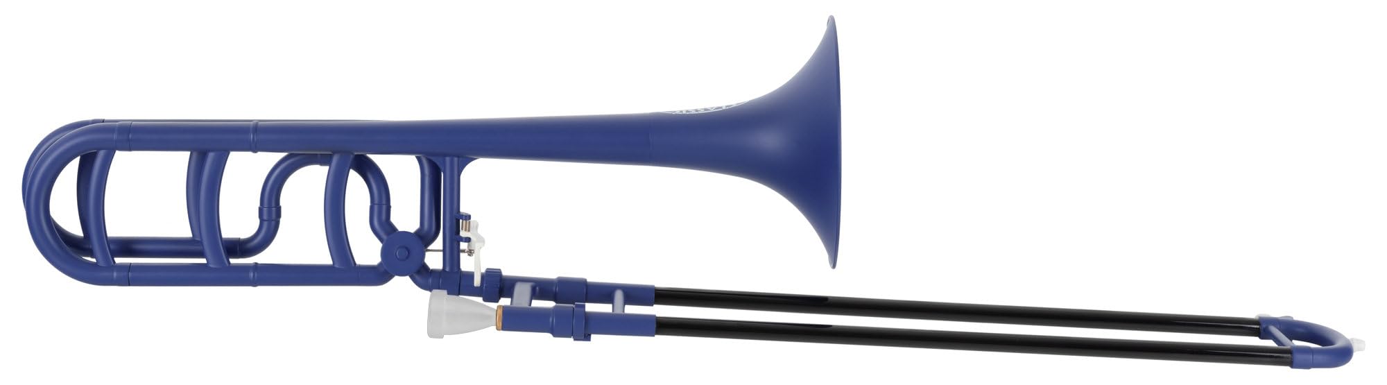 Classic Cantabile MardiBrass ABS Kunststoff Quart-Posaune - Bb/F-Stimmung - Fiberglas-Zug - 850g leicht - Bohrung: 13,9 mm - inkl. Mundstück und Gigbag - matt-blau