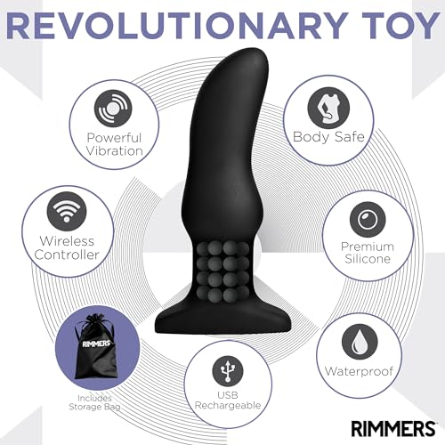 Curved-Rimming-Plug-with-Remote-Model-M-Black