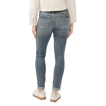   JEANS★MALMO ★WHITE/SILVER Silver Jeans Relaxed Fit Straight Leg Denim Jeans | Jeans