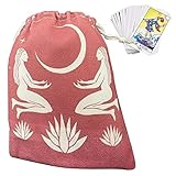 『Umfangreiche Verwendung: Geeignet für den täglichen Gebrauch zur Aufbewahrung von Tarotkarten, Spielfiguren, Kristallsteinen, Marmor, Schmuck, Kosmetika, Würfeln, Reisezubehör oder Geschenken. Unser Tarotkartenbeutel ist ein Muss.