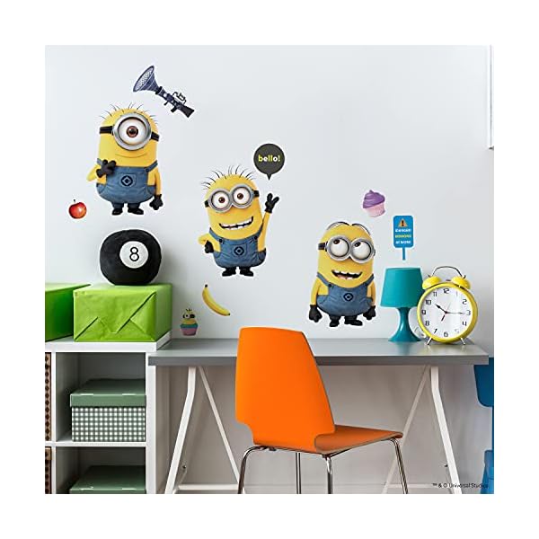 Joy Toy 20810 Wandtattoo groß "Minions" 1 Blatt mit 11 Elementenn – Bild 5