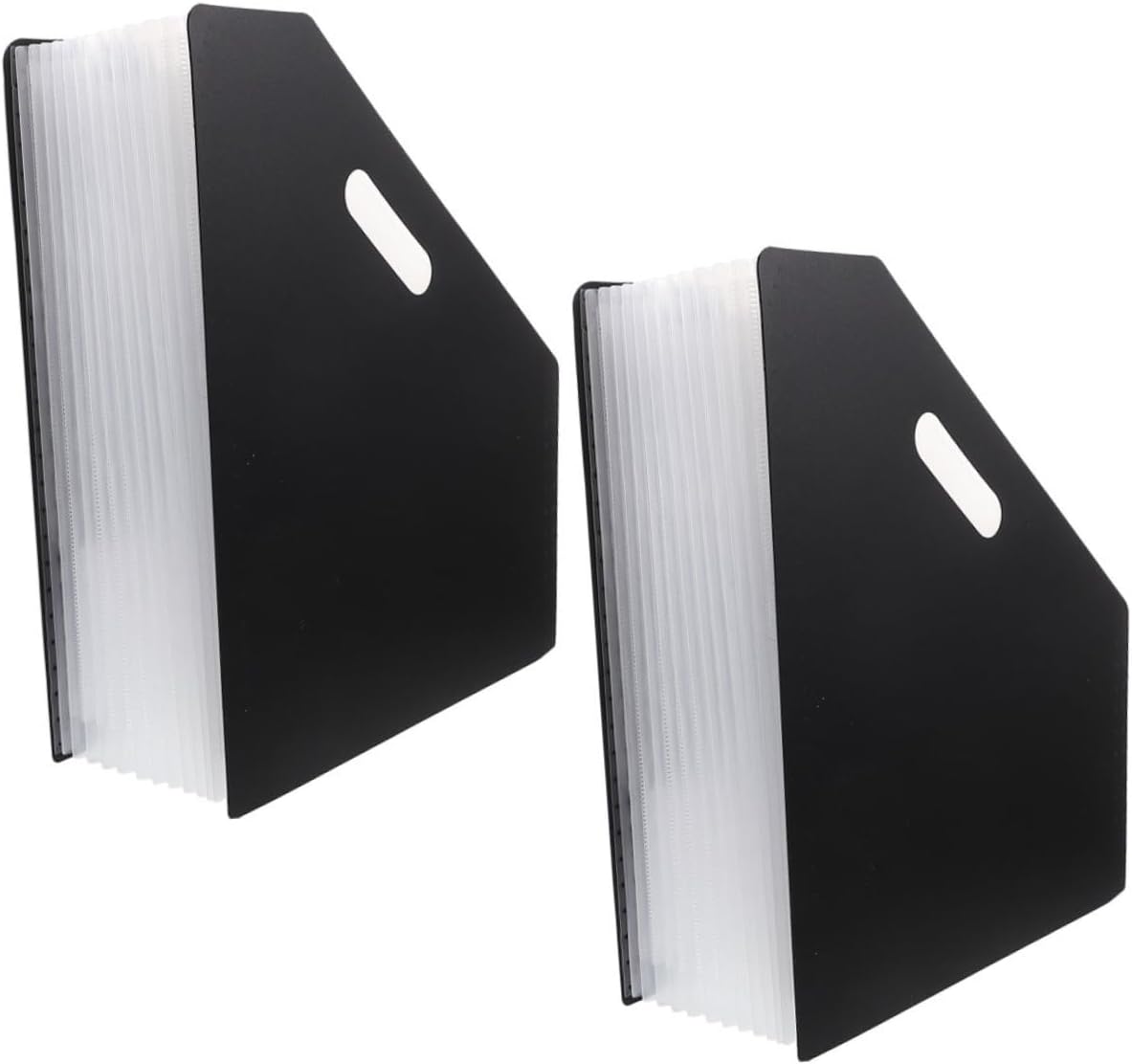 2pcs Accordion File Organizer Vertical Expanding File Folder Multi Pockets Documents Letter Size Portable File Organizer Home Office School