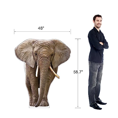 Life Size Cardboard Cutout Standup | Waterproof | Animals - Elephant