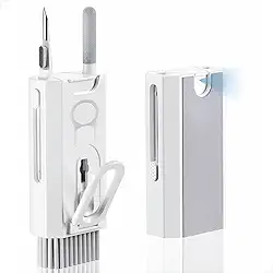 Kit de Limpeza 8 em 1 para Teclado, Fone de Ouvido, Tela de Computador e Celular, Kit Multifuncional Limpador e Removedor de teclas