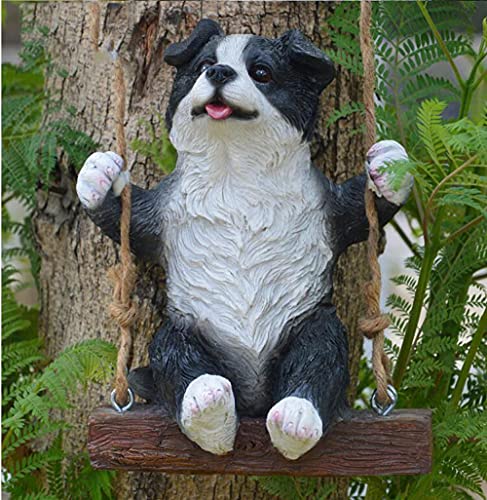 Statue extérieure balançoire animal résine décor jardin pastorale
