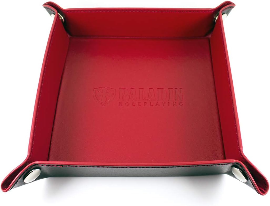 Dice Rolling Tray - Small Portable Faux Leather Tray for DND