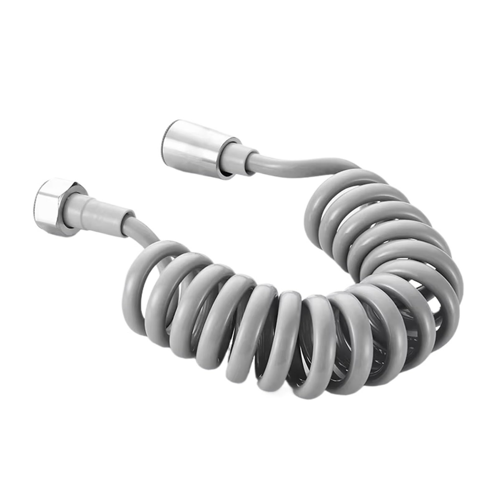 Manguera de ducha de resorte de 2 m y 5 m, manguera de plástico flexible para fontanería de agua para baño, inodoro, bidé, rociador, manguera de línea telefónica suave y fácil de instalar