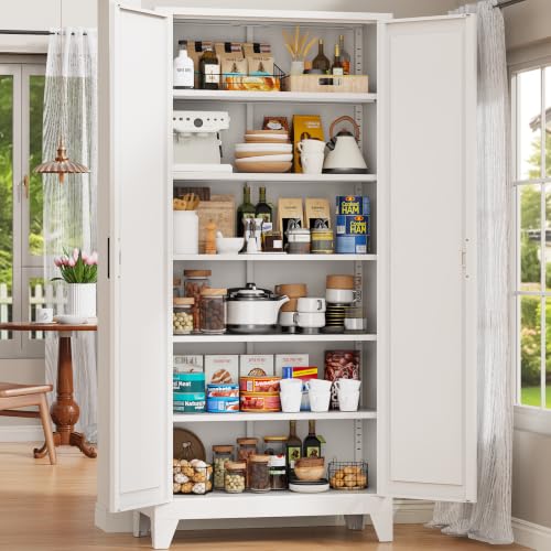 75-Inch Adjustable Metal Pantry