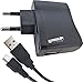 Produktbild keepdrum BS510 USB Netzteil Ladegerät 1000mA + 1,5m Mini-USB auf USB-A Kabel