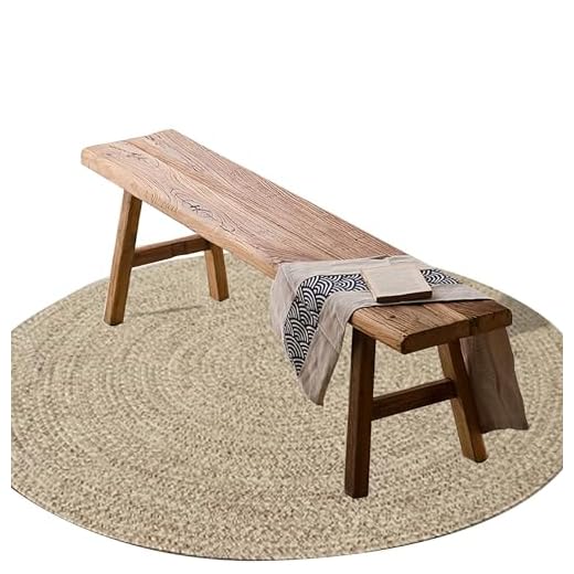 JOSIAHCQ Farmhouse Entryway Wood Dining Bench Seat Wooden End of Bed Bench Indoor Narrow Window Bench for Bedroom Dining Table Living Room Kitchen Hallway(160cm(63in))